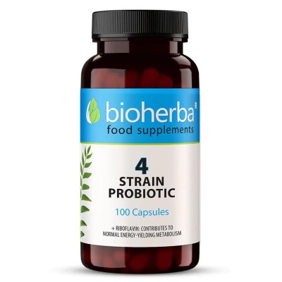 ПРОБИОТИК / PROBIOTIC 4 ЩАМА,  100 КАПСУЛИ