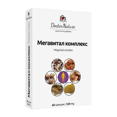 Мегавитал комплекс от 6 гъби, 60 капсули
